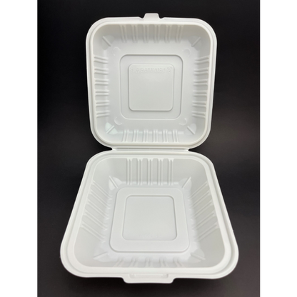 Plastic Hinged Container 8X8X3
