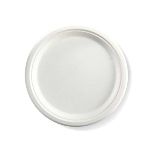 6" Baggasse Plate 8X125