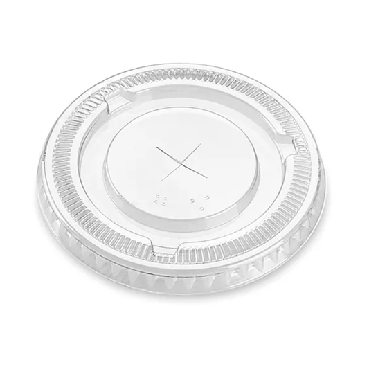92MM FLAT LID FOR 12 OZ (X CUT)