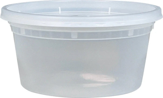 Dome Lid For 12 Oz (Round Hole)